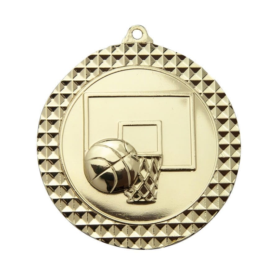Checkered Basketball Medal