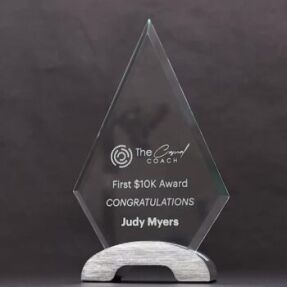 Spectra Arrowhead Glass Trophy