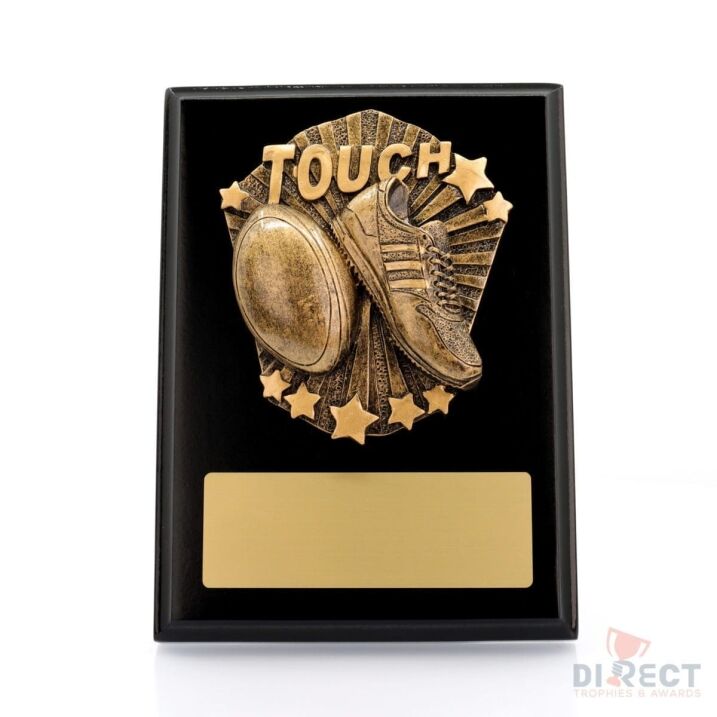 Cosmos Touch Rugby Black Plaque