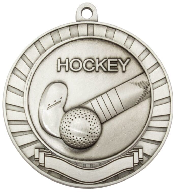 Eco Scroll Hockey Medal - Image 2