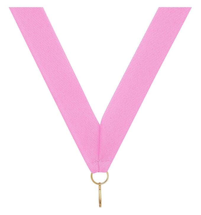 Pink V Neck Ribbon