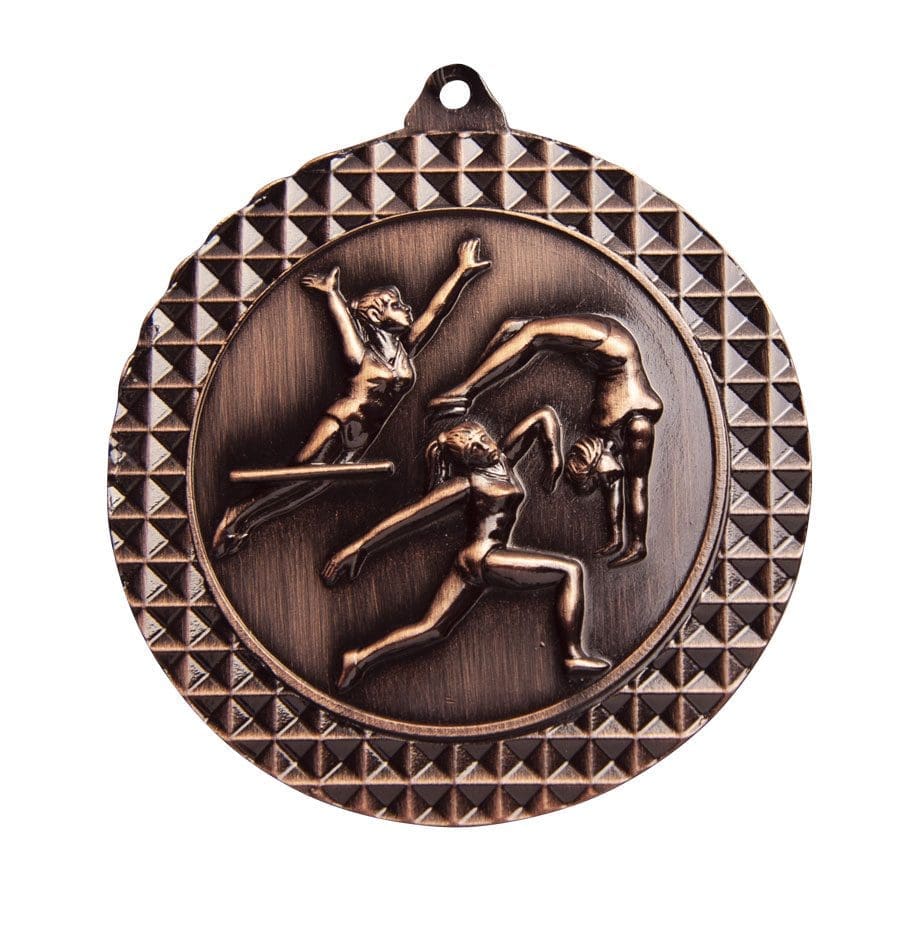 Checkered Gymnastics Female Medal - Image 3