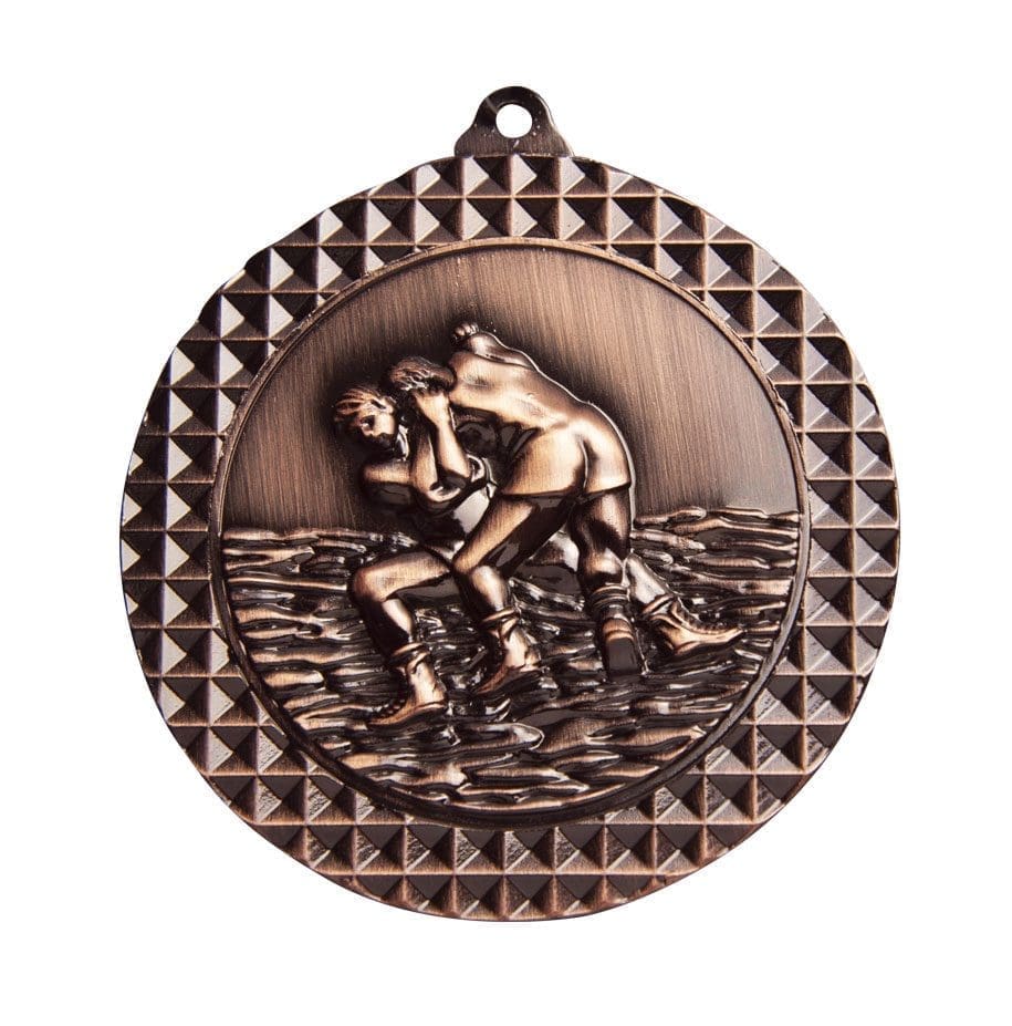 Checkered Wrestling Medal - Image 3