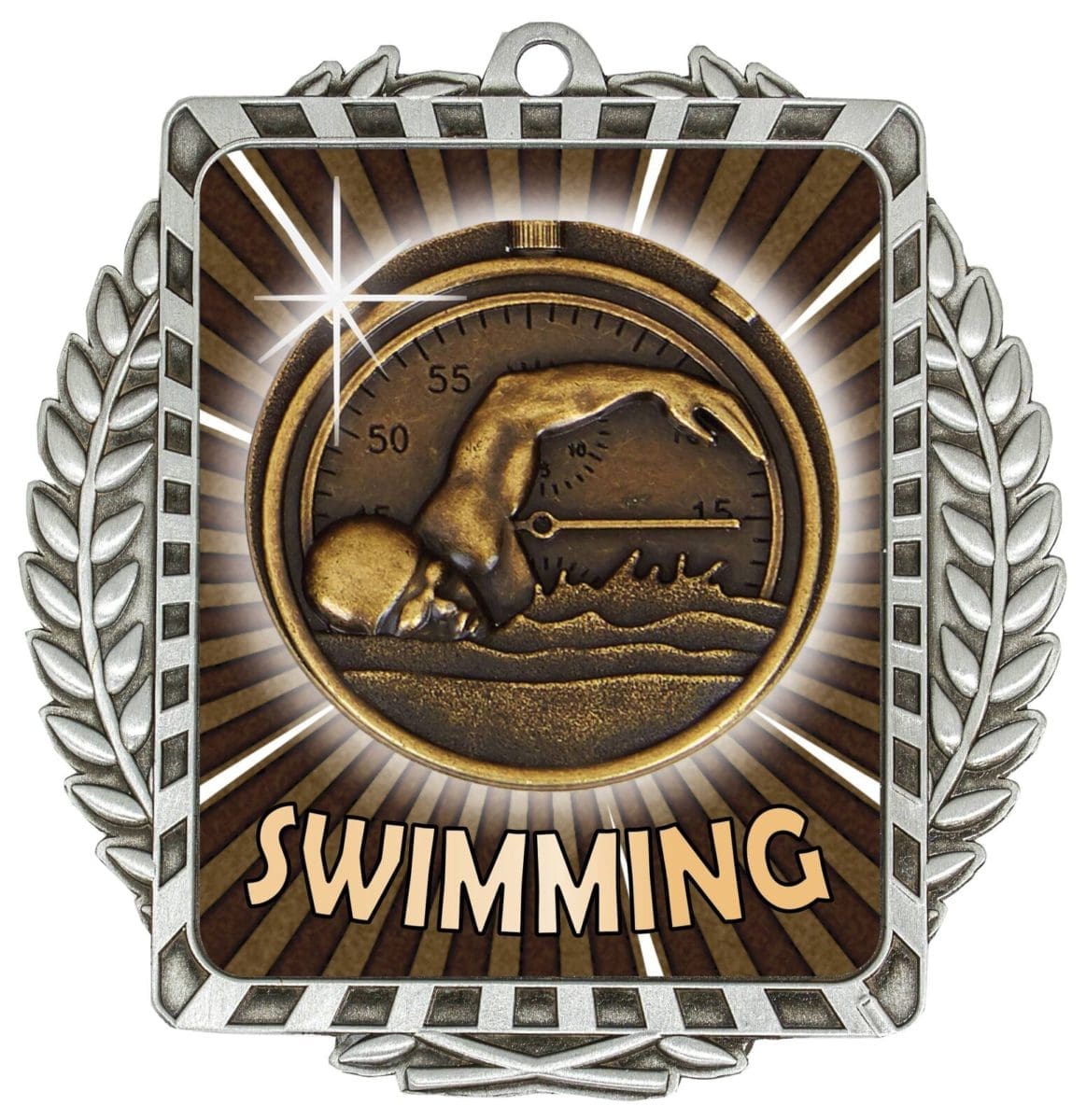 Lynx Wreath Swimming Medal - Image 2