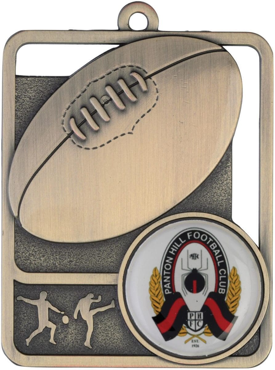 Rosetta Logo Aussie Rules Medal