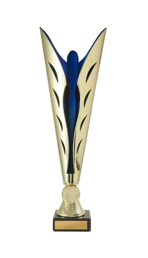Silhouette Cup Gold Blue