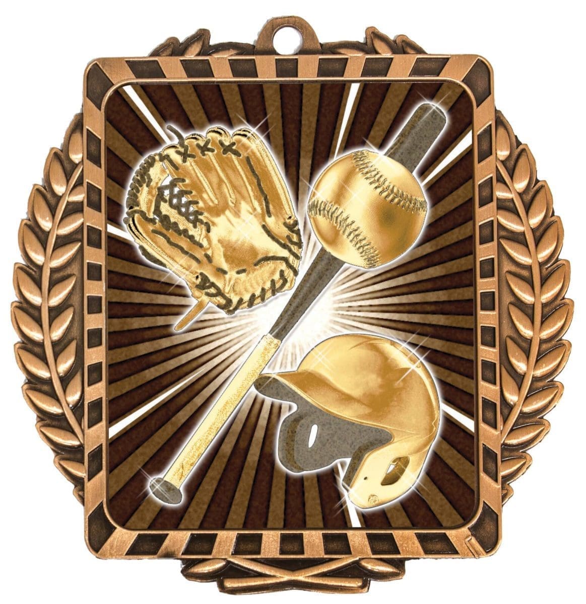 Lynx Wreath Baseball Medal - Image 3