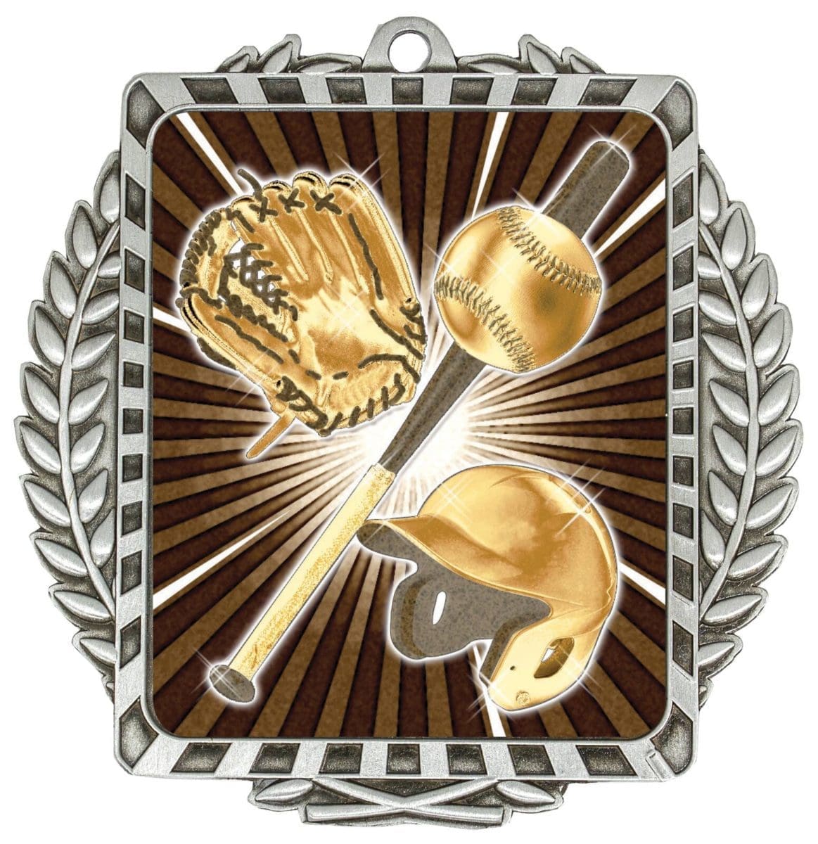 Lynx Wreath Baseball Medal - Image 2