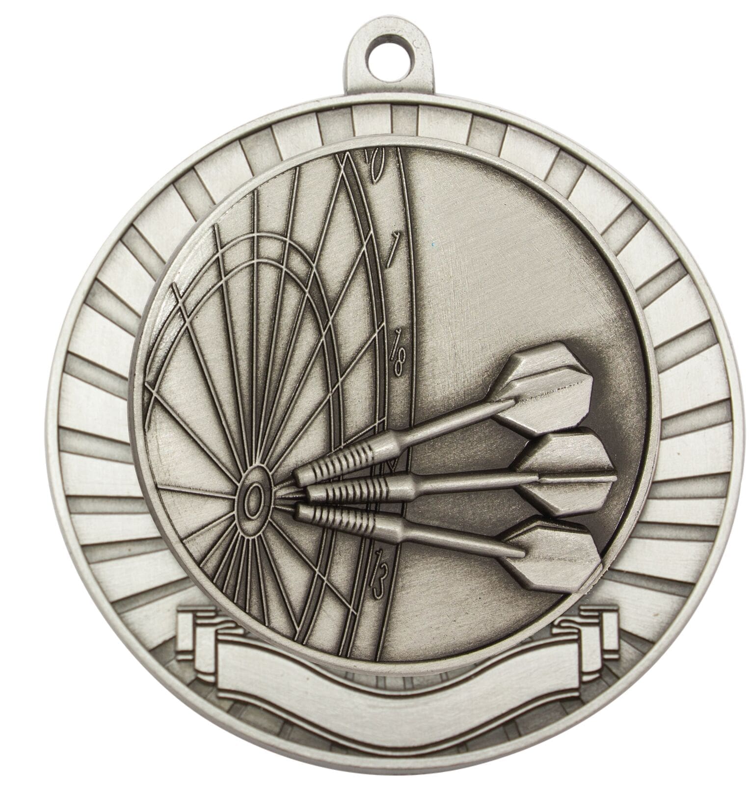 Eco Scroll Darts Medal - Image 2