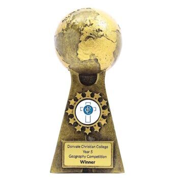 Atlas Globe Map Trophy