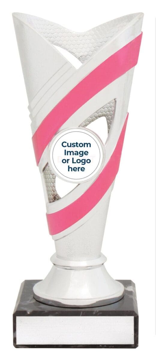 Contour Silver Pink Trophy Cup