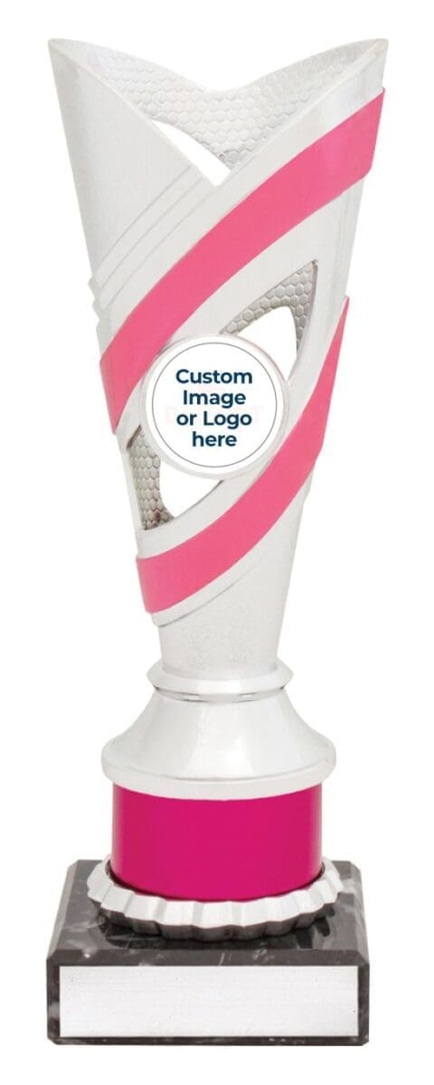 Contour Silver Pink Trophy Cup - Image 2