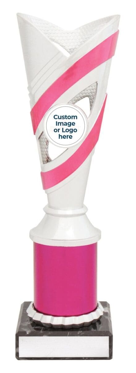 Contour Silver Pink Trophy Cup - Image 3