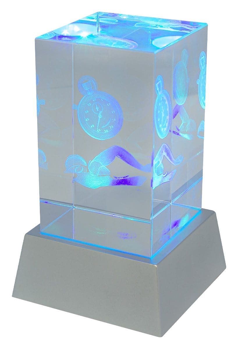 Luminary Swimming Crystal Trophy
