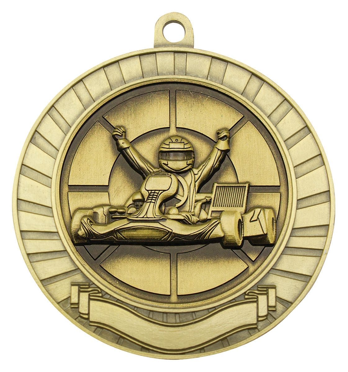 Eco Scroll Go Kart Medal