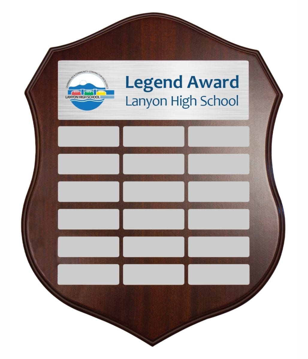 Distinction Colour Perpetual Silver Trophy Shield - Image 2