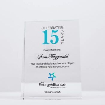Crystal Wedge Colour Trophy