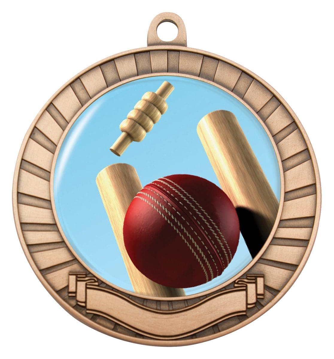 Eco Scroll Cricket Theme Medal - Image 5
