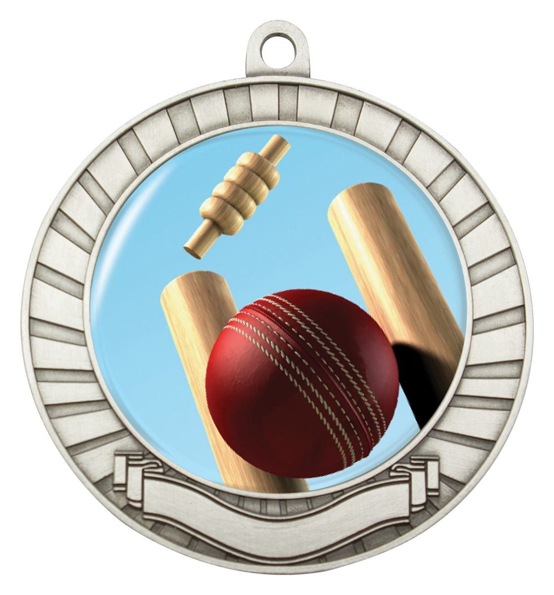 Eco Scroll Cricket Theme Medal - Image 3