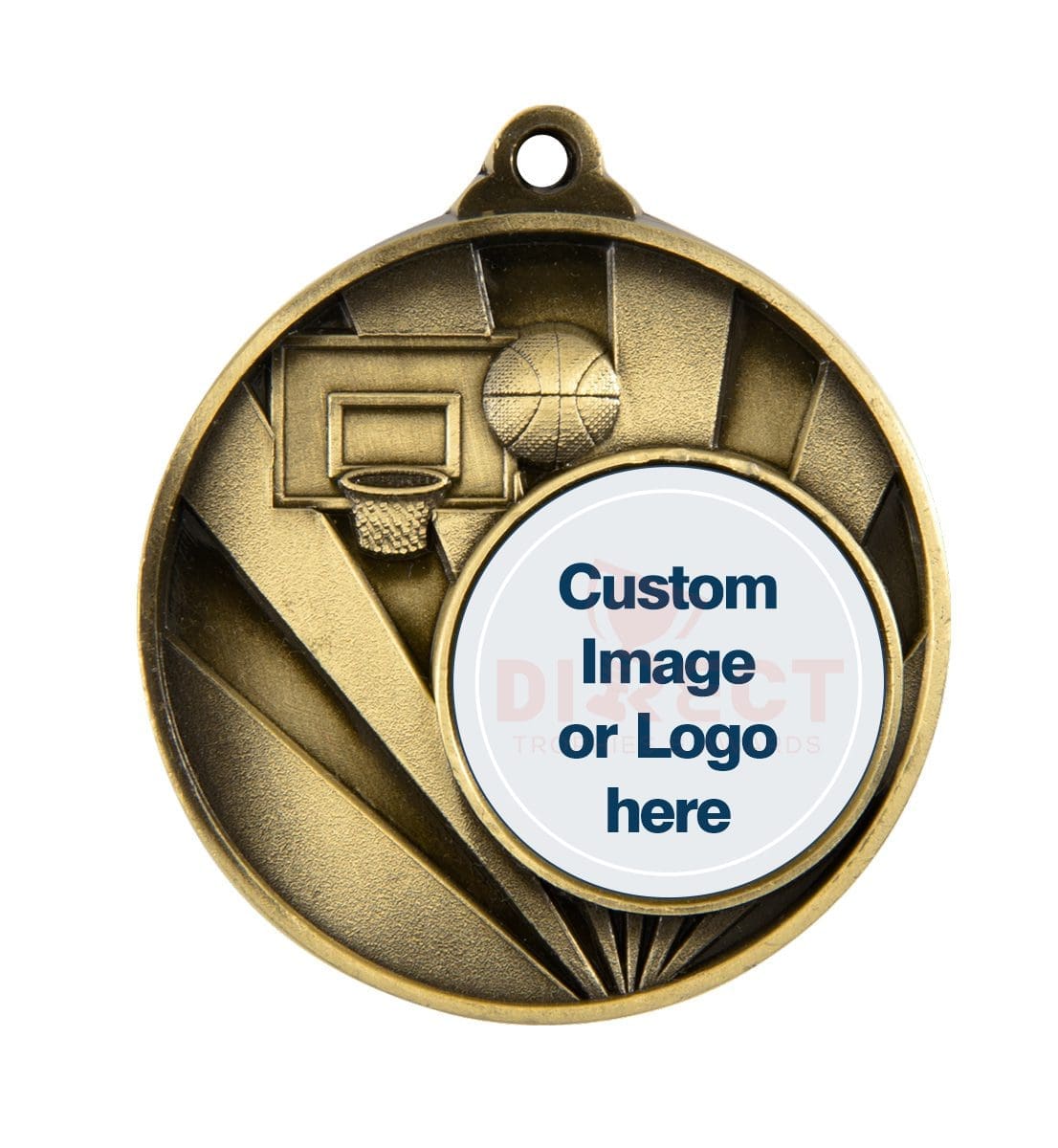 Sunrise Logo Basketball Medal
