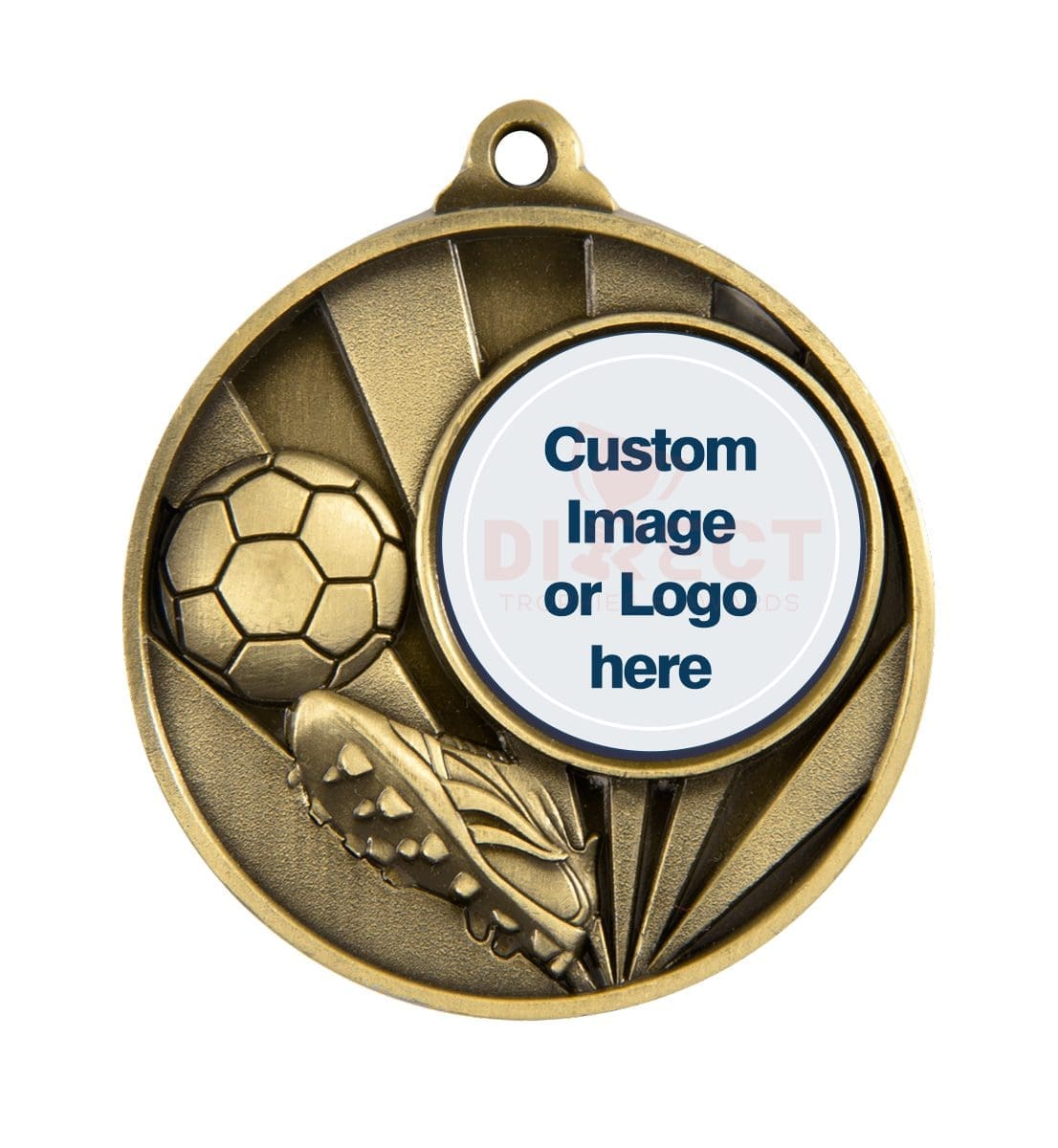 Sunrise Logo Football Medal
