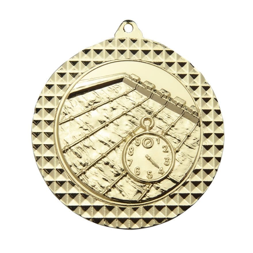 Checkered Swimming Medal