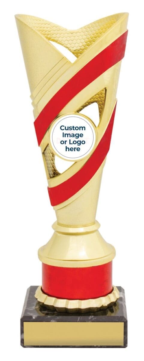 Contour Gold Red Trophy Cup - Image 2