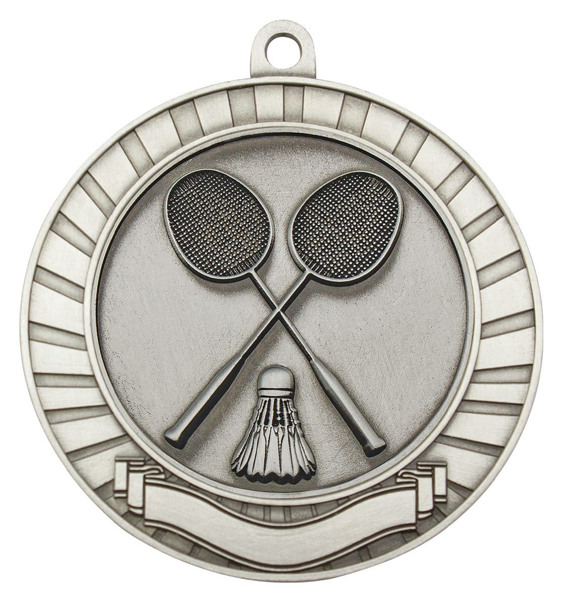 Eco Scroll Badminton Medal - Image 3