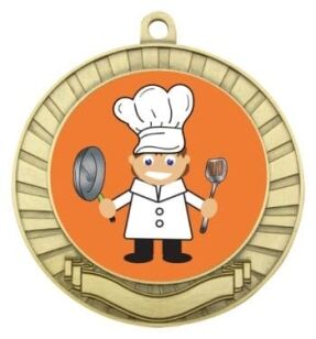 Eco Scroll Chef Medal