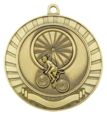 Eco Scroll Cycling Medal