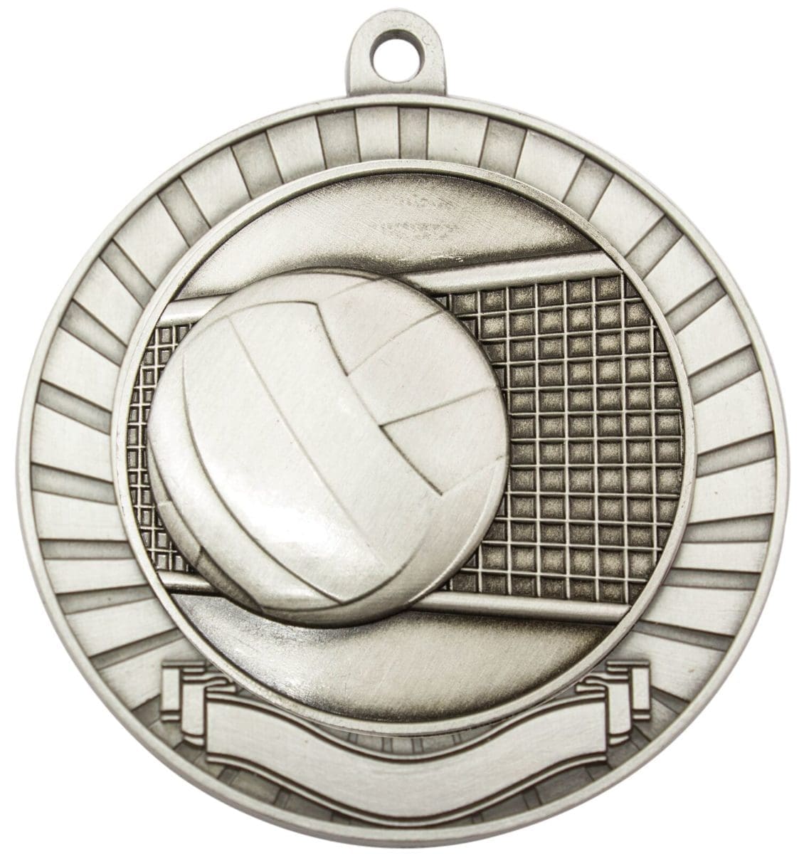 Eco Scroll Volleyball Medal - Image 2