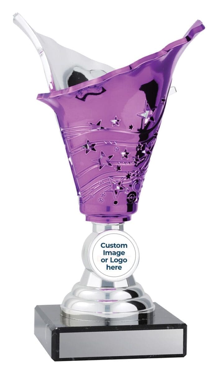 Firestorm Purple Abstract Trophy