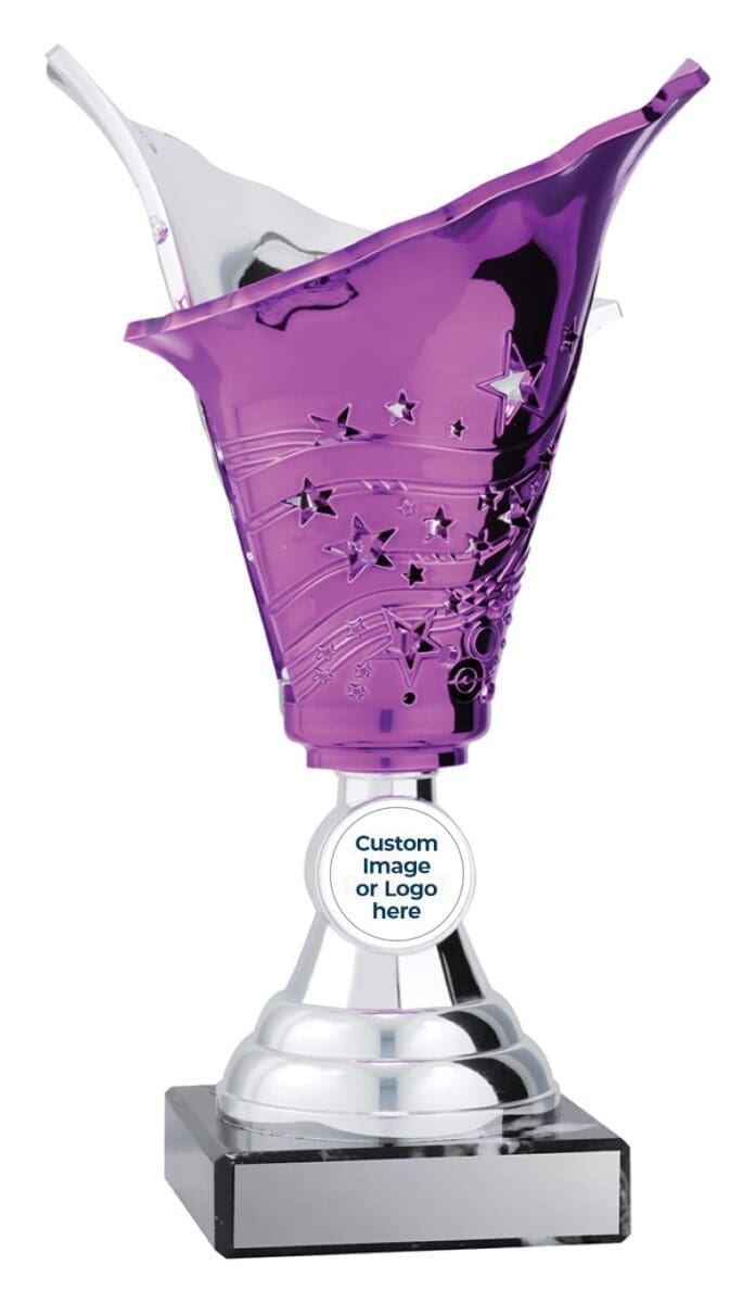 Firestorm Purple Abstract Trophy - Image 2