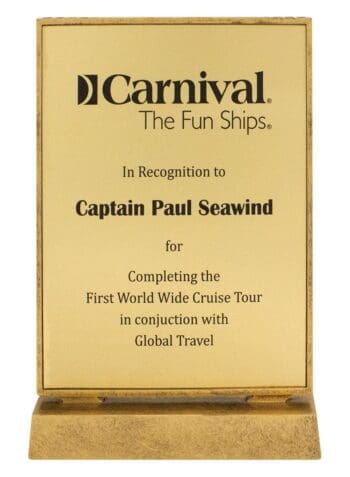 Billboard Xtra Plaque Gold 245mm