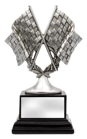 Motorsport Silver Checkered Flags Trophy