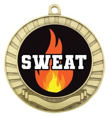 Eco Scroll Sweat Training Medal