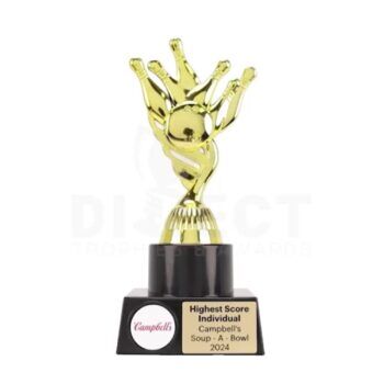 Ten Pin Figroph Gold Trophy