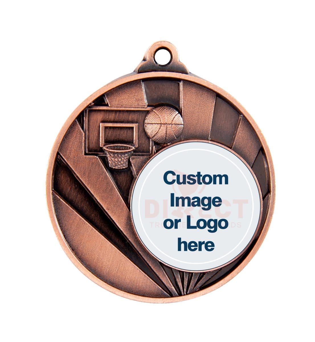 Sunrise Logo Basketball Medal - Image 3