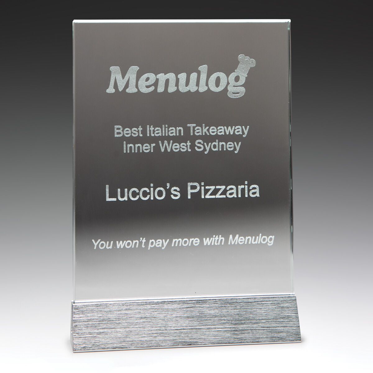 Glass Portrait Trophy