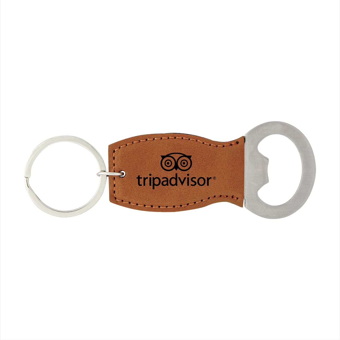 Leatherette Keychain Bottle Opener