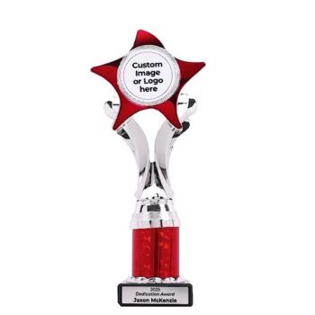Crenelle Silver Red Cup