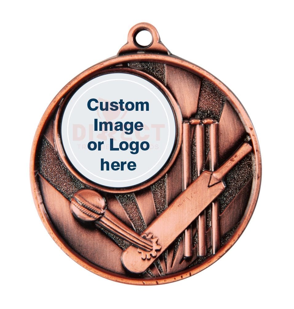 Sunrise Logo Cricket Medal - Image 3