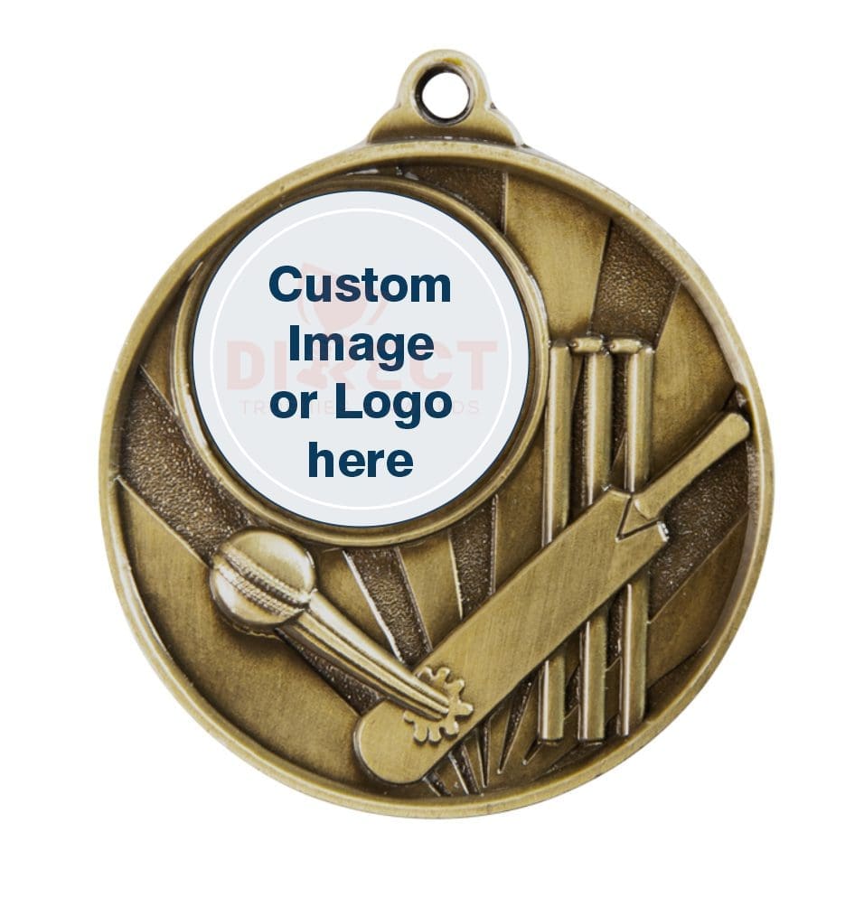Sunrise Logo Cricket Medal