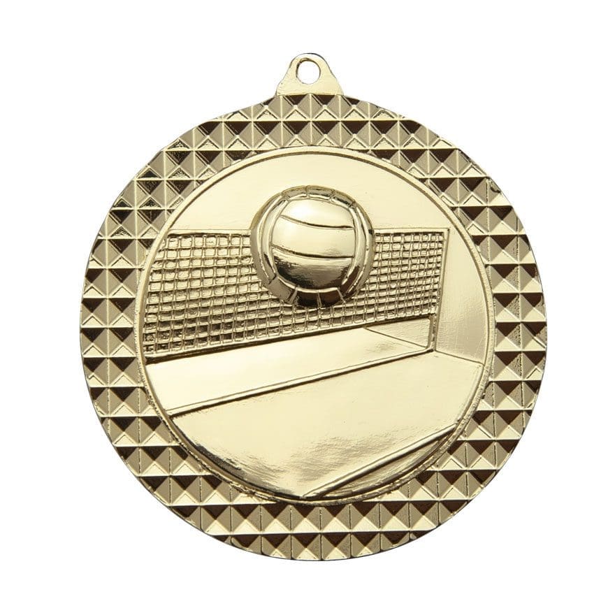 Checkered Volleyball Medal