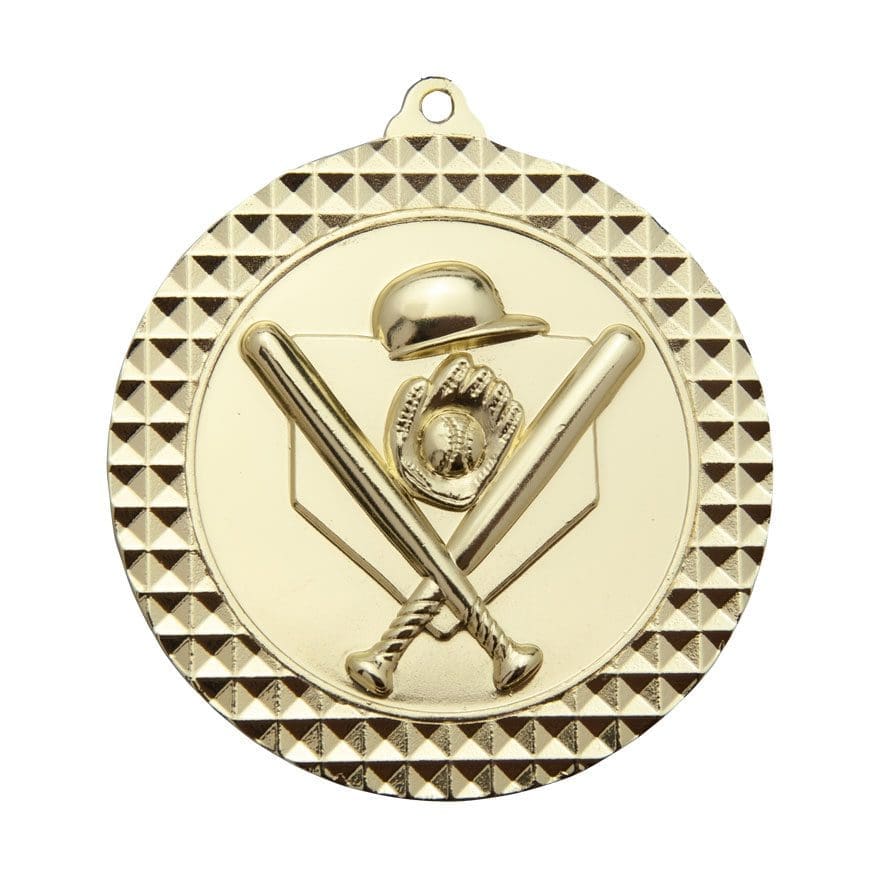 Checkered Baseball Medal