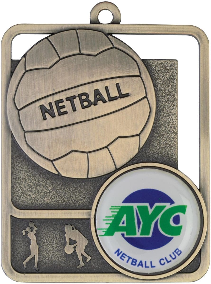 Rosetta Logo Netball Medal