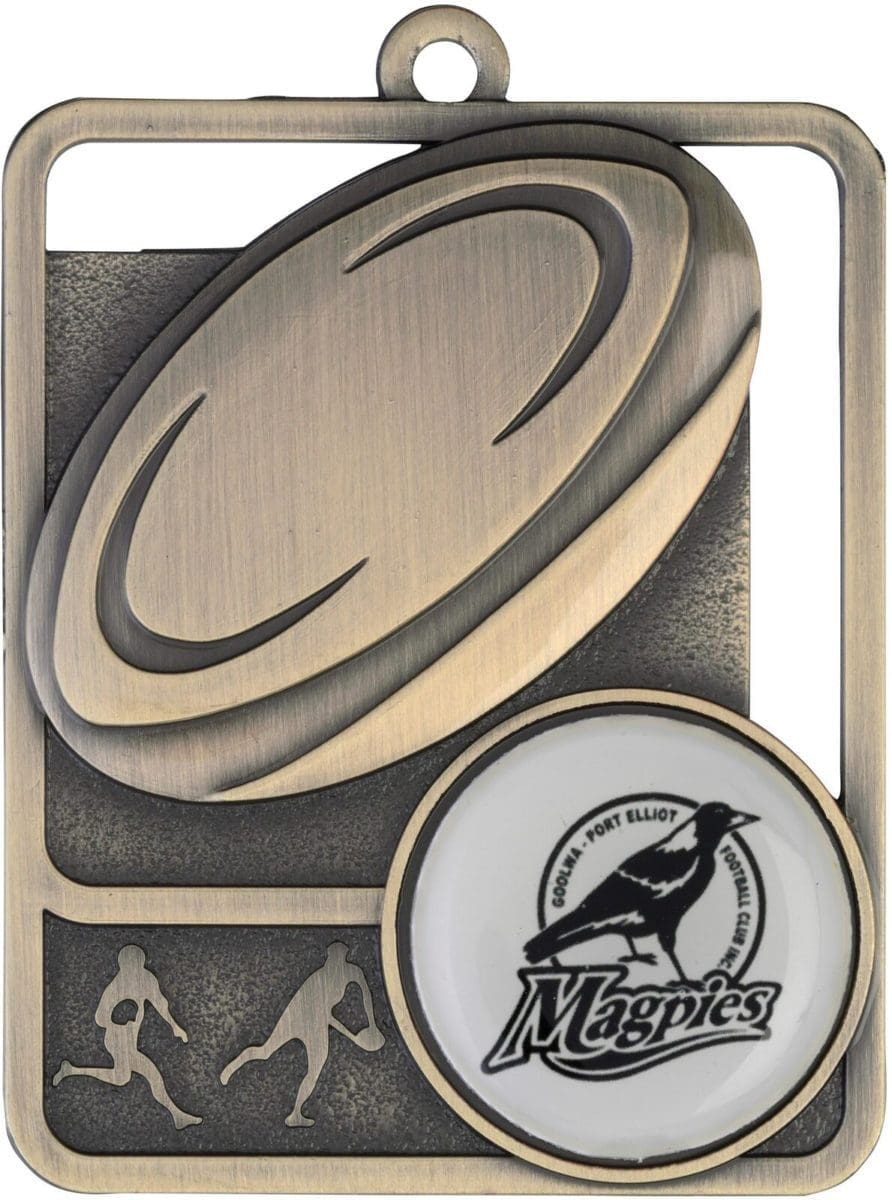Rosetta Logo Rugby Medal