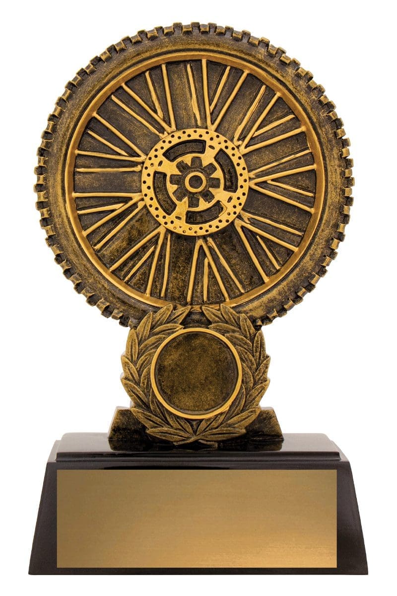 Motocross Dirt Bike Wheel Trophy