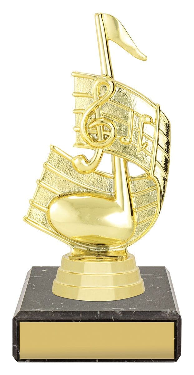 Cadence Music Note Gold Trophy