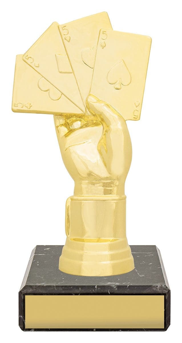 Cards Poker Figure Trophy
